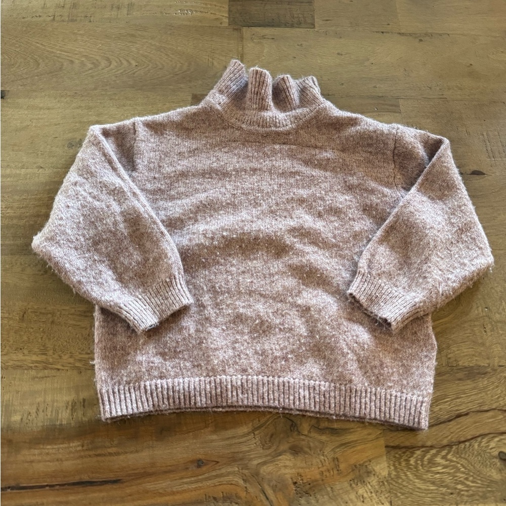 Zara Cozy dusty Pink kids Sweater size 18-34 months